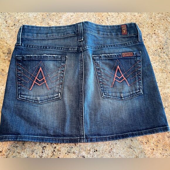 7s For All Mankind Jean skirt - Picture 2 of 14